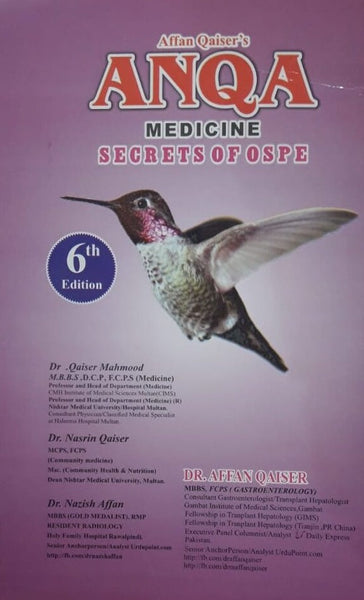 Anqa Medicine Secrets Of Ospe 6th Dr Affan Qaiser