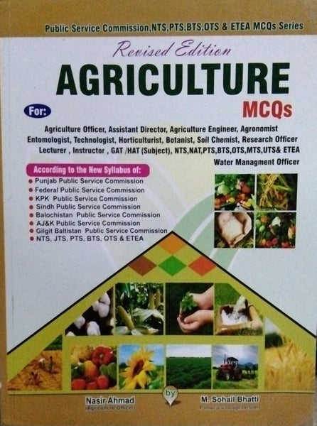 Agriculture MCQs For CSS PMS by Muhammad Sohail Bhatti -Bhatti