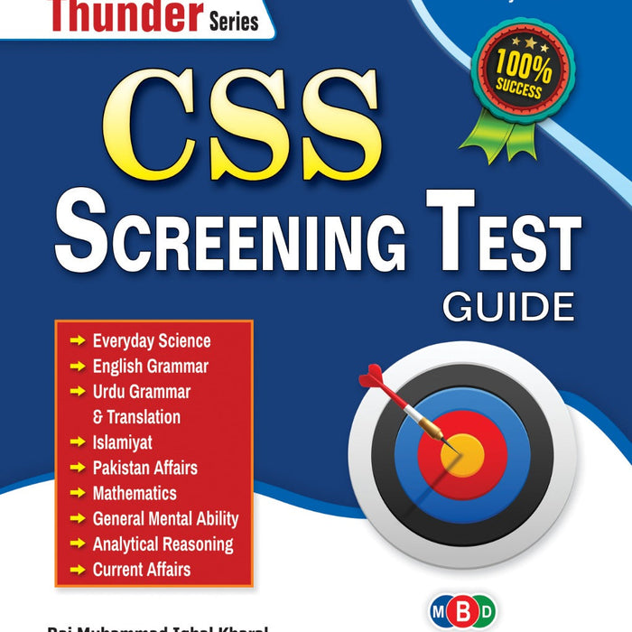 CSS Screening Test MCQs By Rai Myhammad Iqbal Kharal