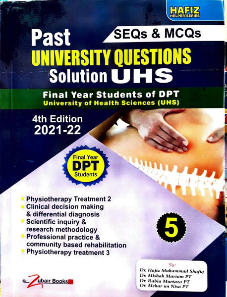 Hafiz Past UHS University Question Solution Final Year DPT 5th