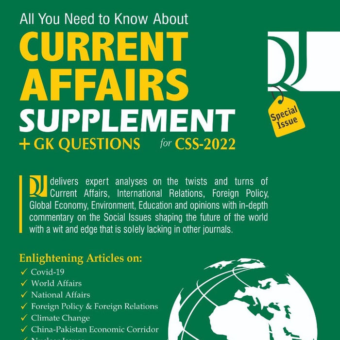 All You Need to Know About Current Affairs Supplement +GK Question CSS PMS PCS 2022 - JWT