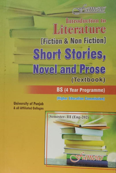 Famous Introduction To Literature Fiction And Non Fiction Short Stories Novel And Prose Text BS Semester 3