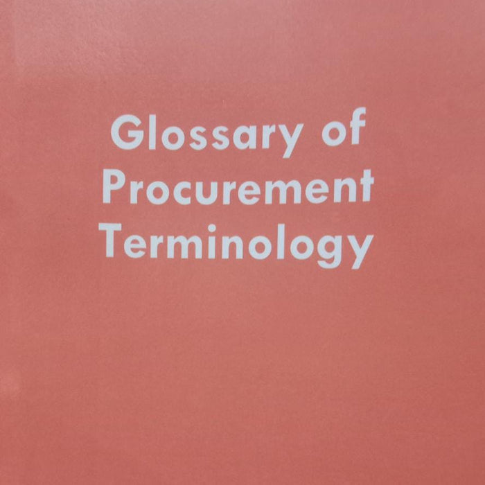 Glossary Of Procurement Terminology