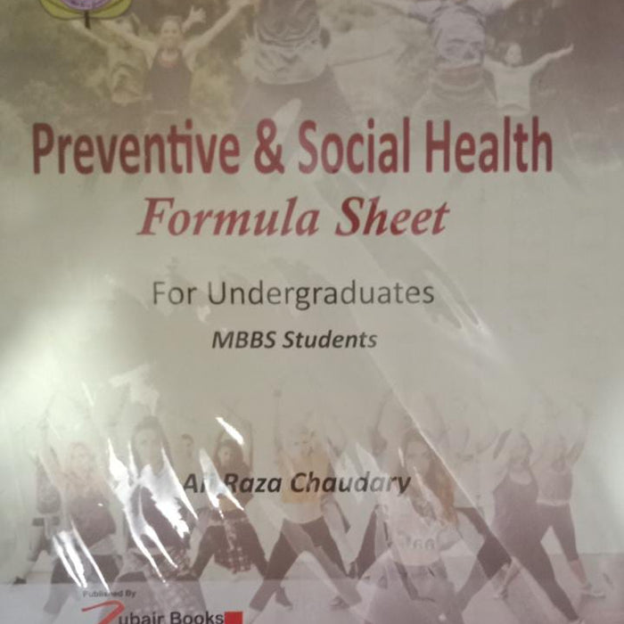 Preventive Social Health Formula Sheet By Ali Raza Chaudary