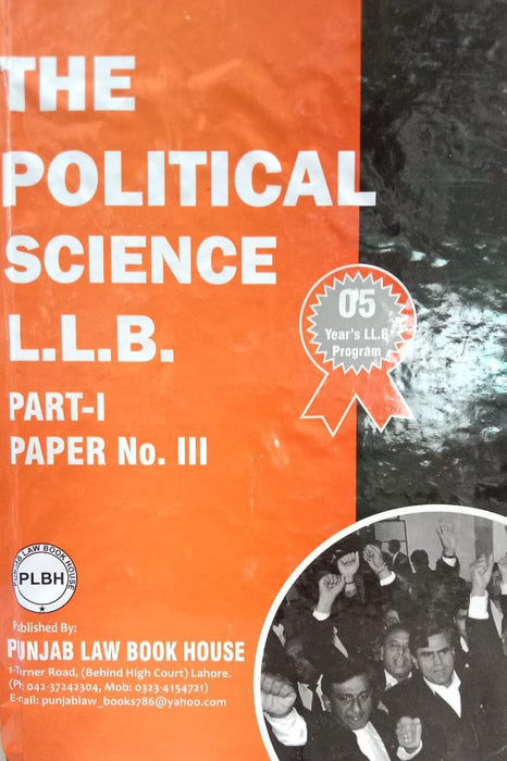 The Political Science Part-I Paper III (LLB 5 Years) By Syed M. Ali -Kausar 