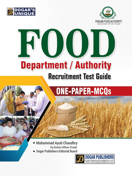 Food Department Recruitment Test MCQs Guide -Dogar Publishers