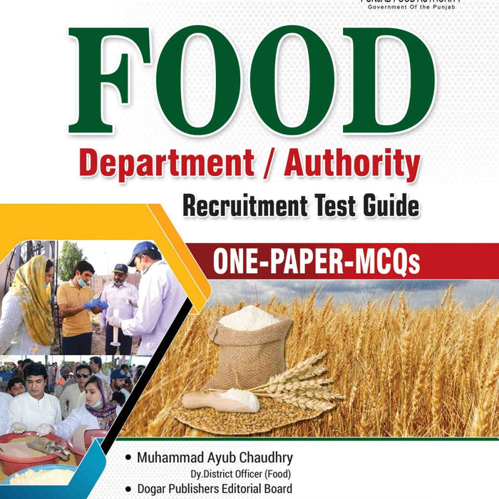 Food Department Recruitment Test MCQs Guide -Dogar Publishers