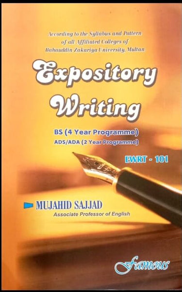 Famous Expository Writing BS 4 ADS 2 Years Ewrt 101