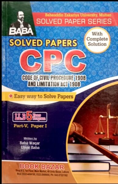 Comprehensive Notes On CPC Code Of Civil Procedure 1908 Limitation Act 1908