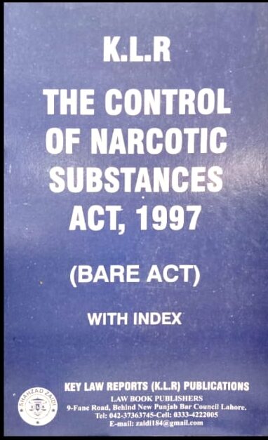 KLR The Control Of Narcotics Substances Act 1997 Bare Act