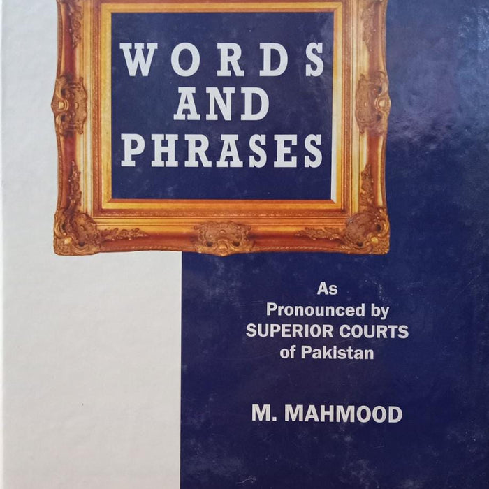 Words And Phrases By M Mahmood-Al Qanoon