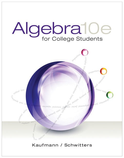 Algebra for College Students 10th Edition 