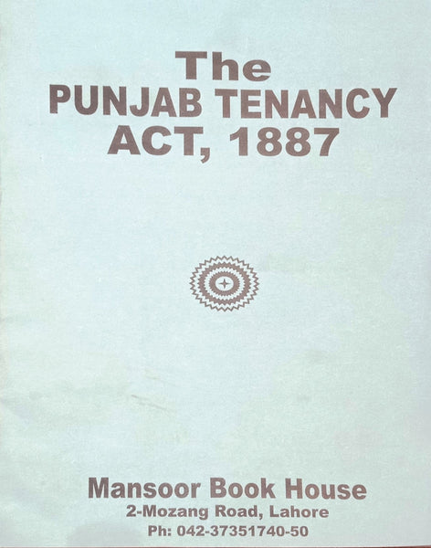 MBH The Punjab Tenancy Act 1887 Bare Act