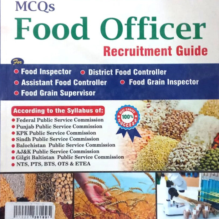 Food Officer Recruitment Guide MCQs  For PPSC FPSC By M. Sohail Bhatti