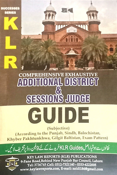 KLR Comprehensive Exhaustive Additional District &amp; Sessions Judge Guide Subjective Vol 1