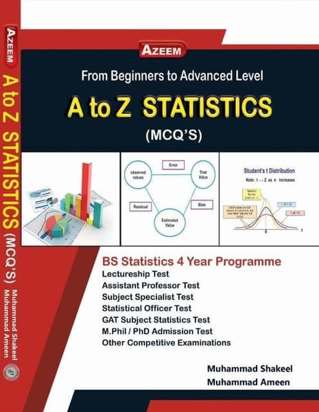 Azeem A To Z Statistics MCQs For Lecturership By Muhammad Shakeel