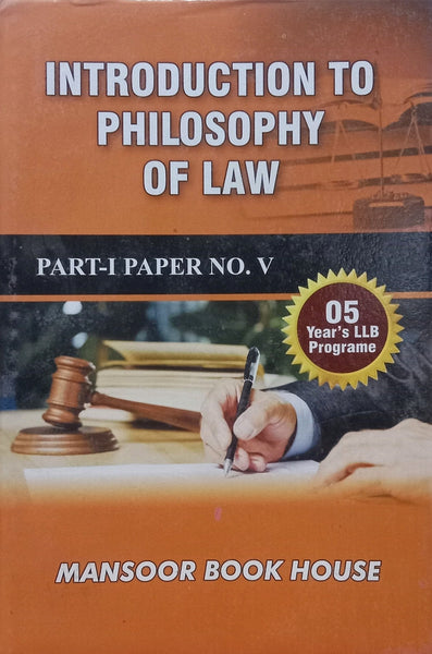 MBH Introduction To Philosophy Of Law Part 1 Paper 5