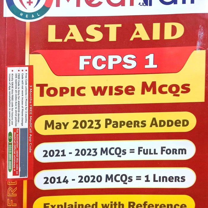 Medi Call Last AID FCPS 1 Topic Wise MCQs Objectives  Papers Added Explained With Reference 6th Edition