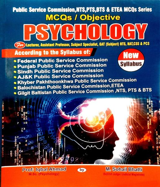 Psychology MCQs For CSS PCS PMS  Lecturer By Prof Iqbal Ahmad