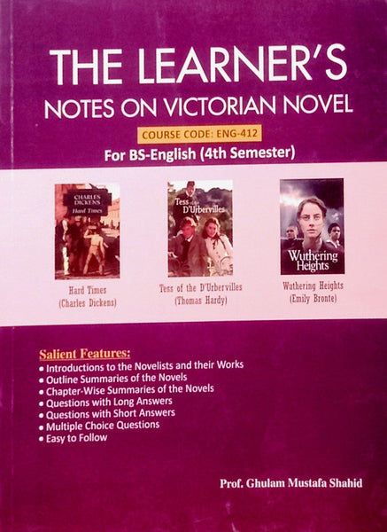 The Learners Notes On Victorian Novel For BS English 4th Semester