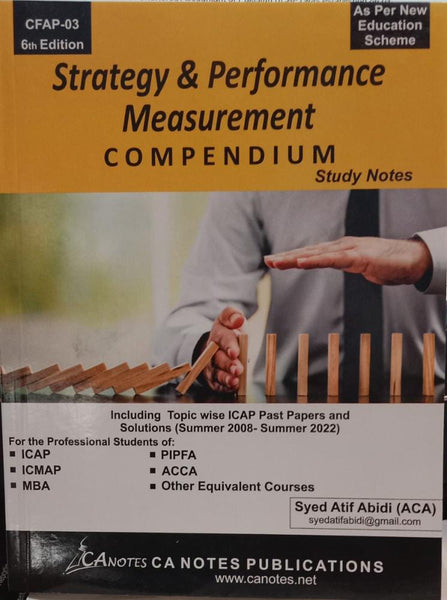 CFAP 03 Strategy and Performance Measurement Compendium Study Notes 2008 2022