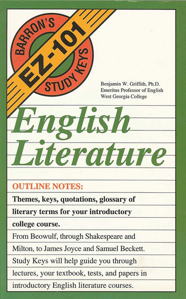 English Literature (Barron's Easy 101 Study Keys) by Benjamin W. Griffith (Author)