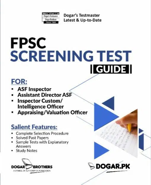 FPSC Screening Test Guide For ASF Custom -Dogar Brothers