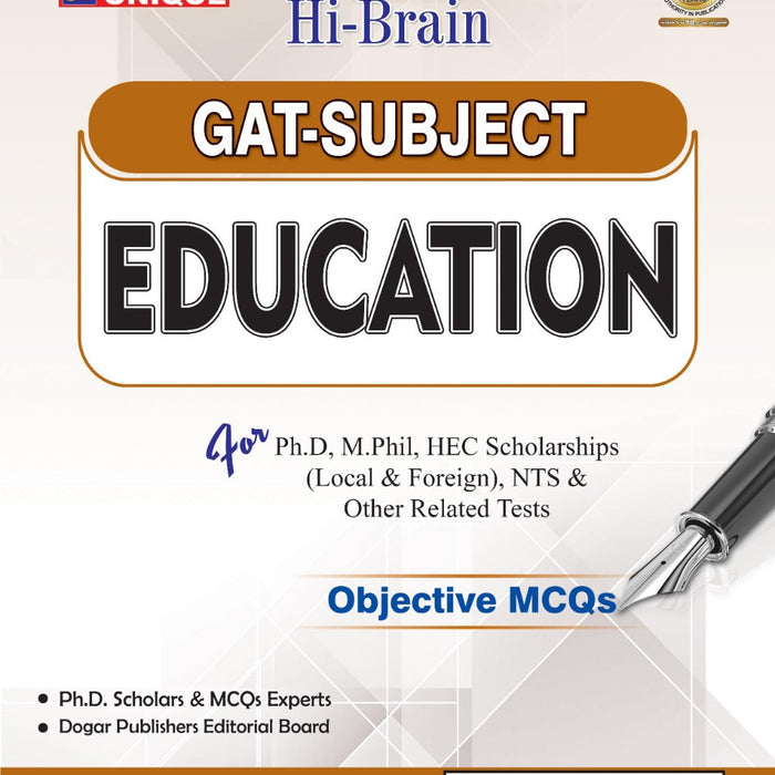 GAT-Subject Education MCQs For Ph.D NTS -Dogar