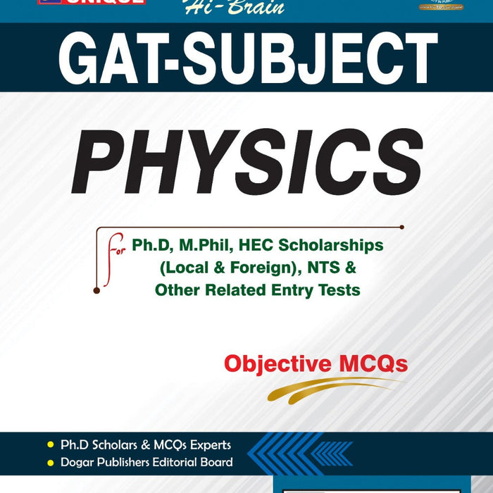 GAT Subject Physics Mcqs For Ph.d NTS By Dogar