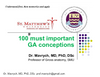 100 Must Important GA Conceptions  BY Dr Mavrych